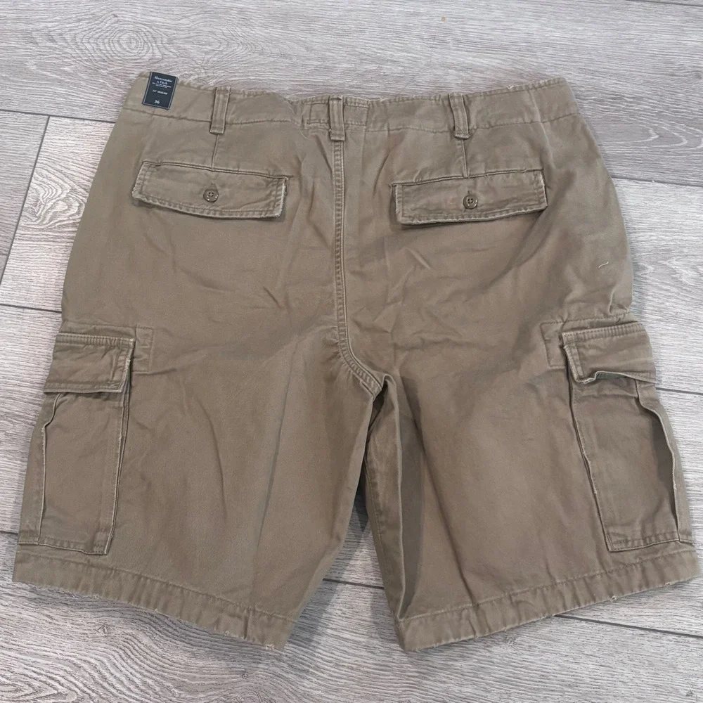 Abercrombie & Fitch Cargo Shorts Mens 36 Brown 10